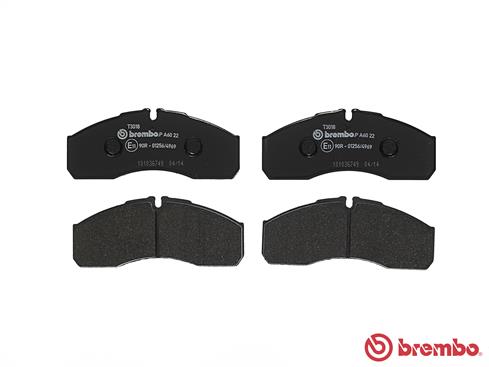 A.B.S. P A6 022 BREMBO Bremsbelagsatz, Scheibenbremse